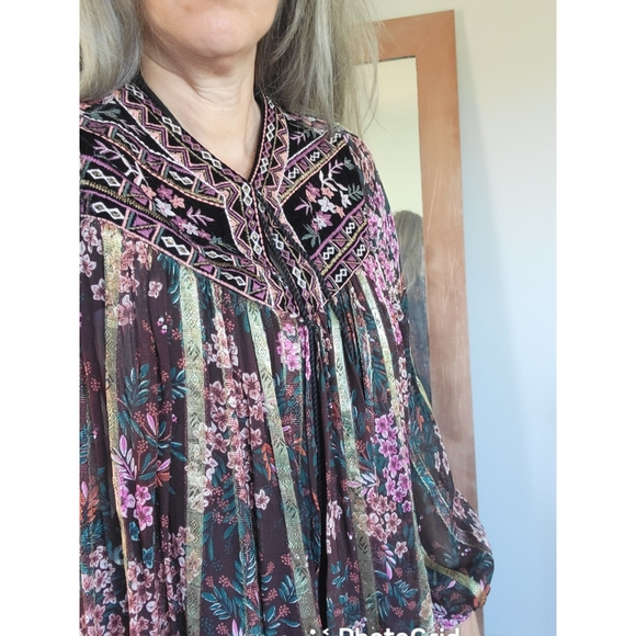 Zara embroidered velvet jacket - Picture 6 of 7